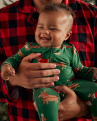 Baby Christmas Dog Zip-Up PurelySoft Sleep & Play Pajamas, image 3 of 6 slides