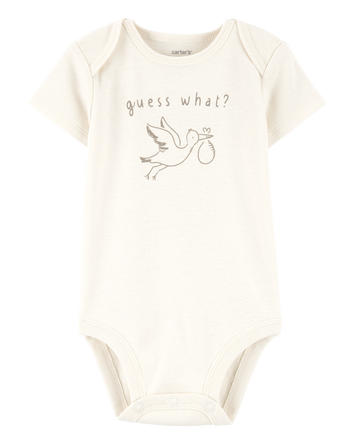 Baby Stork Announcement Bodysuit, 