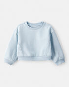 Baby Girl Long-Sleeve Pullover Sweatshirt - Blue, image 1 of 3 slides