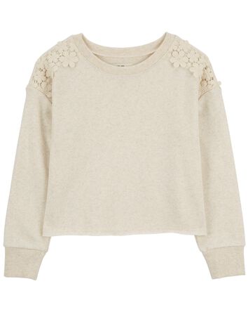 Kid Embroidered Fleece Pullover, 