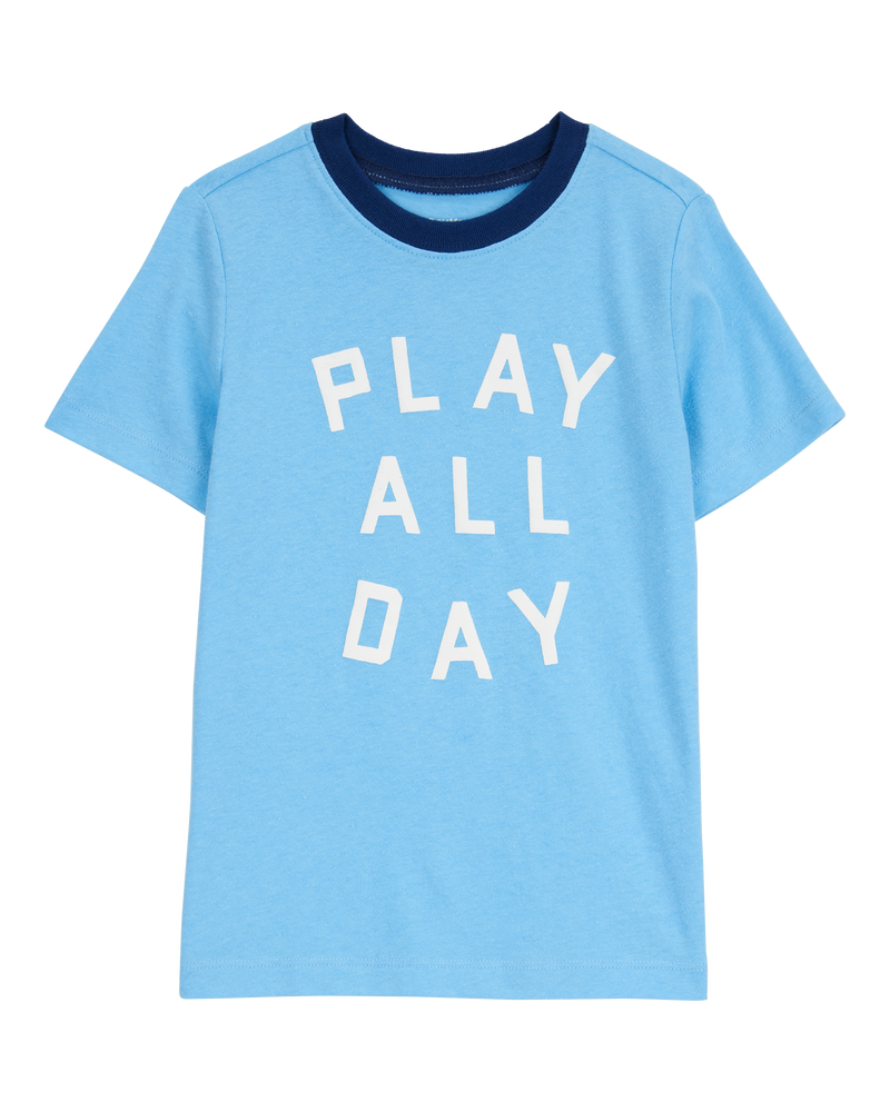 Toddler Play All Day Short-Sleeve Graphic Tee - Blue, image 1 of 3 slides