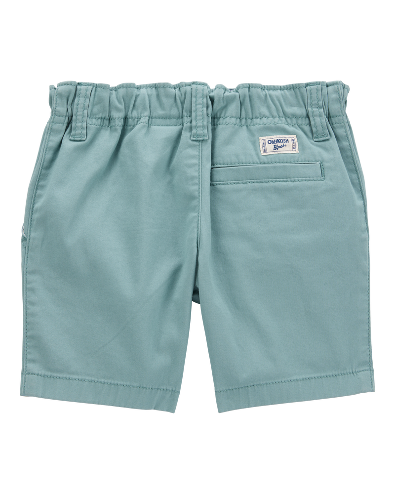 Baby Flat-Front Shorts - Teal, image 2 of 4 slides