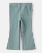 Baby Girl Cotton Flare Leggings - Green, image 2 of 4 slides