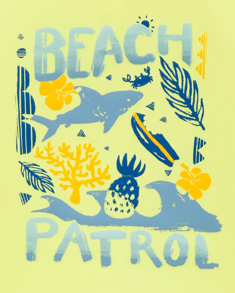 Toddler Beach Patrol Short Sleeve Rashguard, image 2 of 3 slides
