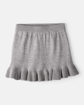 Toddler Girl 100% Cotton Skirt - Grey, 