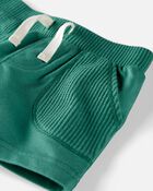 Baby 2-Pack Organic Cotton Waffle Knit Shorts, image 3 of 4 slides
