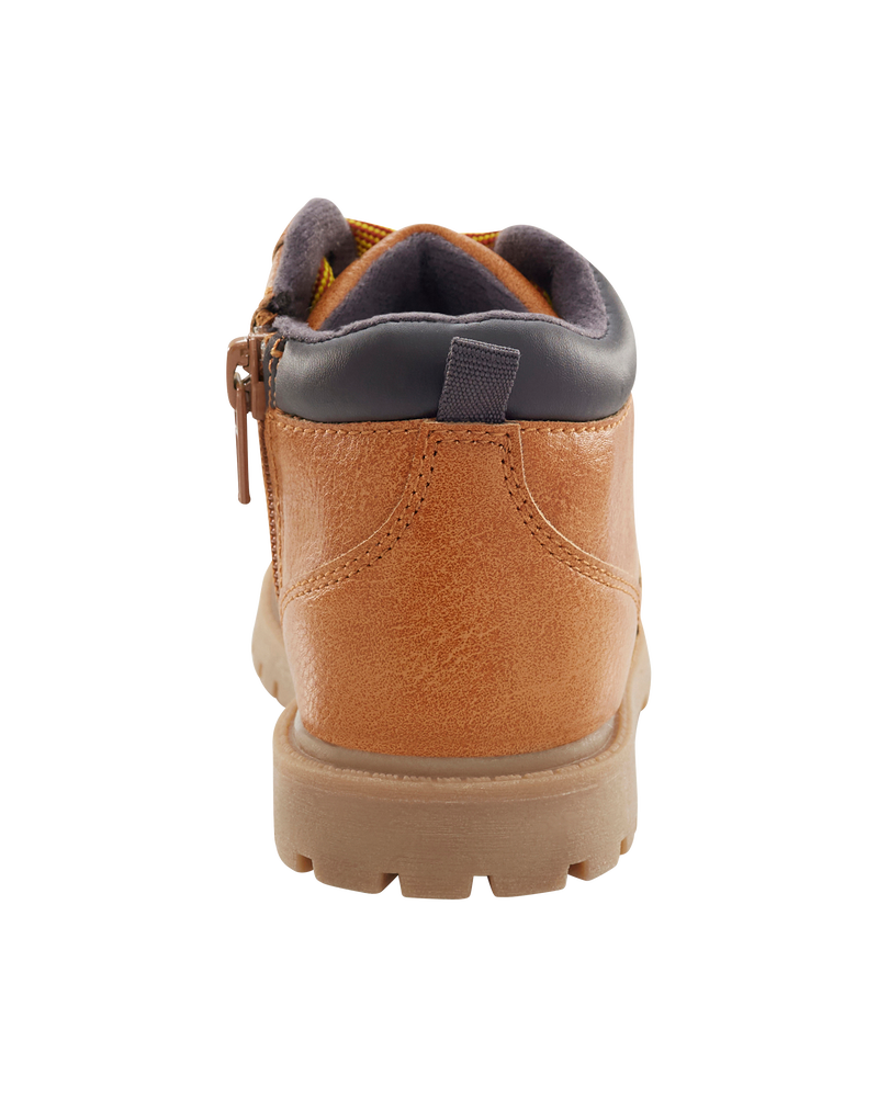 Kid High-Top Faux Leather Boots, image 3 of 7 slides