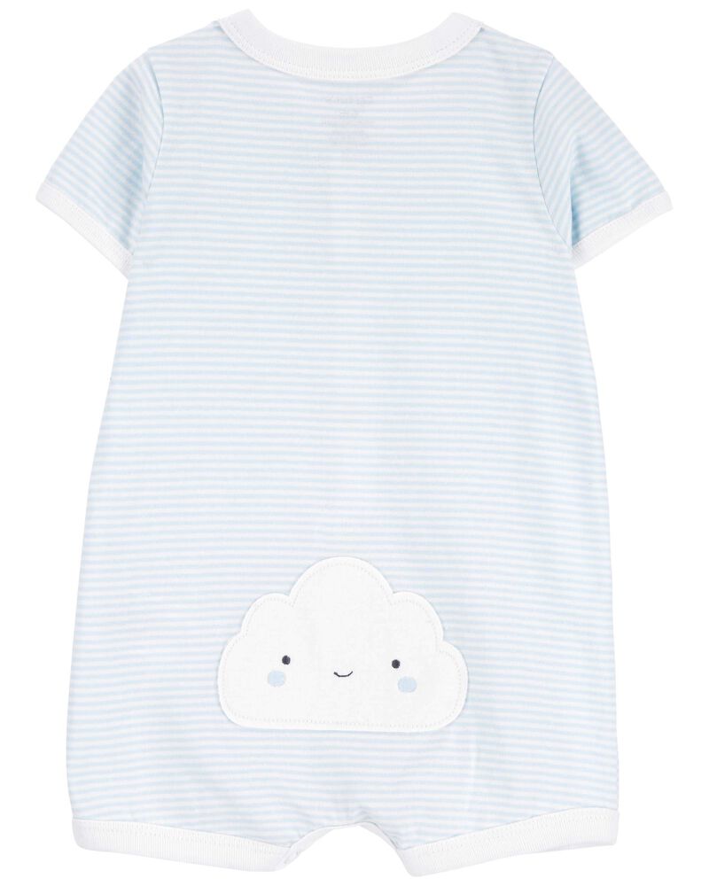 Baby Striped Snap-Up Romper, image 2 of 5 slides