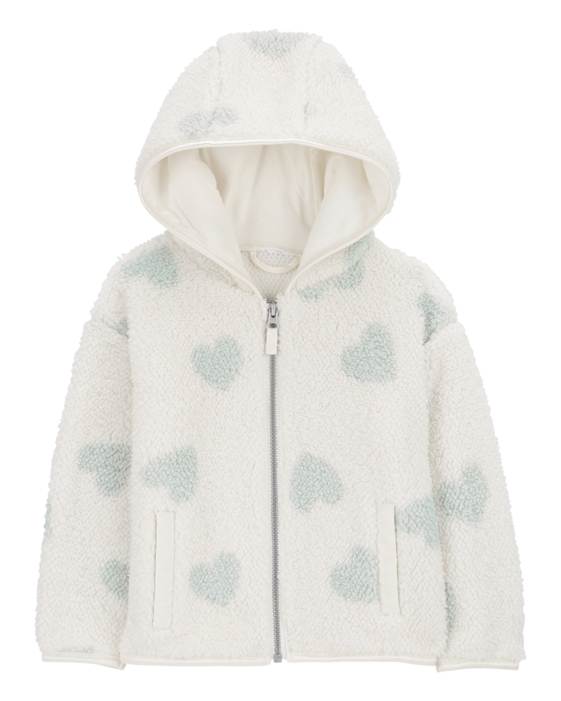 Toddler sherpa hoodie top