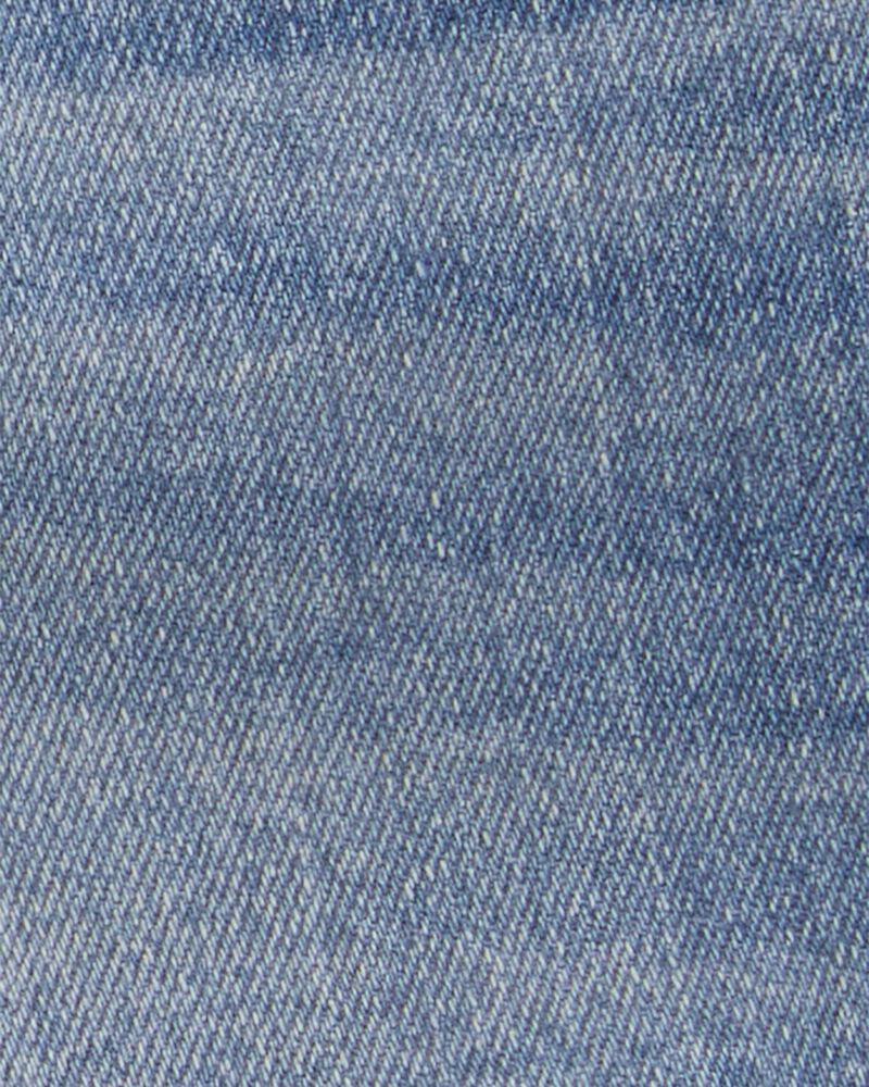 Kid Pull-On Denim Short - Blue Wash, image 3 of 5 slides
