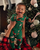 Baby Christmas Dog Zip-Up PurelySoft Sleep & Play Pajamas, image 4 of 6 slides