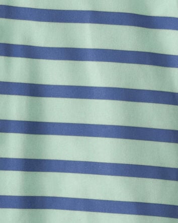 Toddler 2-Piece Striped Loose Fit Coat-Style Pajamas - Blue, 