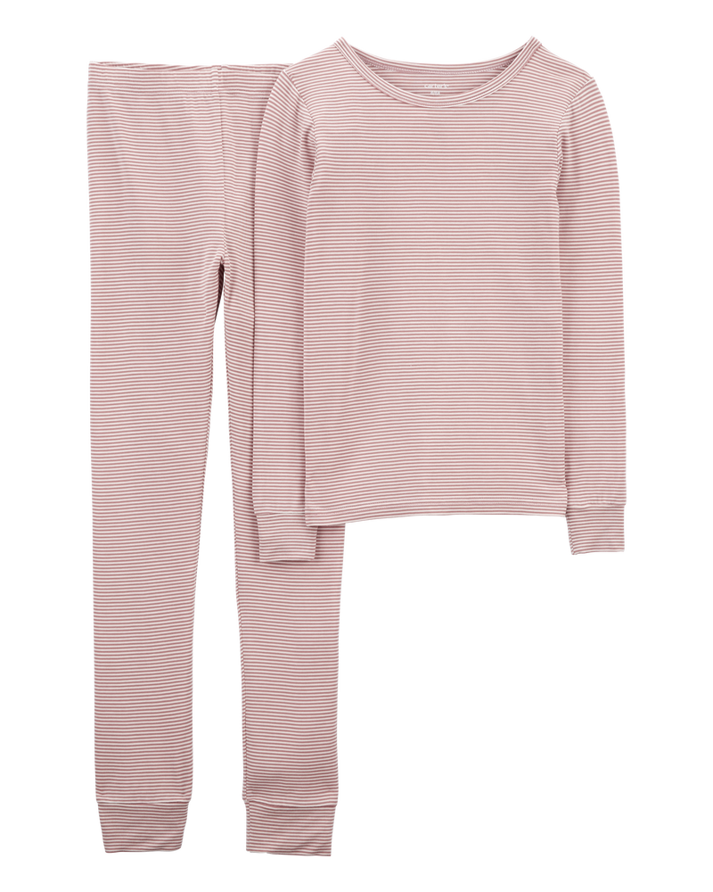 Kid 2-Piece Striped PurelySoft Pajamas, image 1 of 5 slides