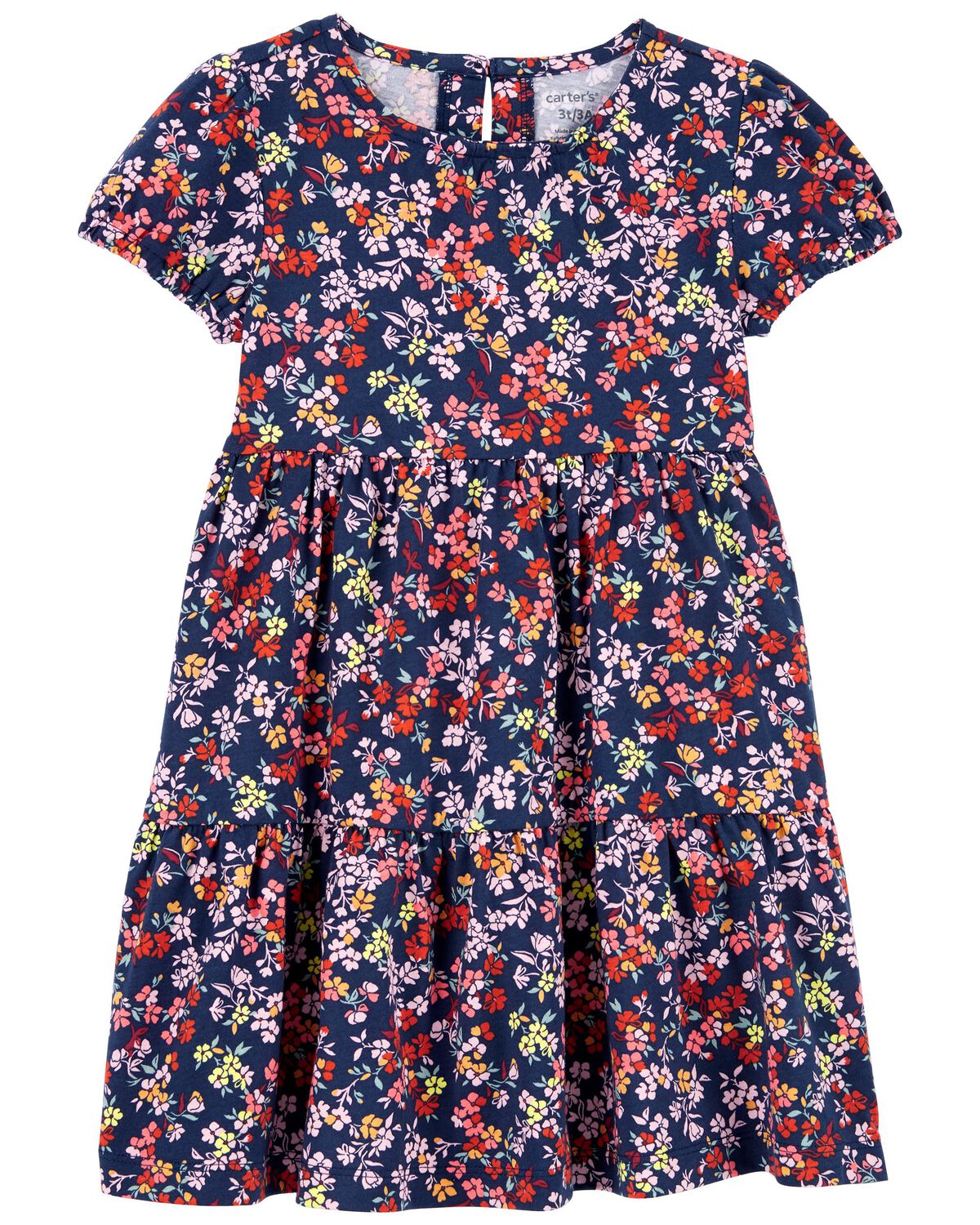 Multi Toddler Floral Jersey Dress | carters.com