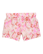 Toddler Floral Print Drawstring Shorts - Pink, image 5 of 7 slides