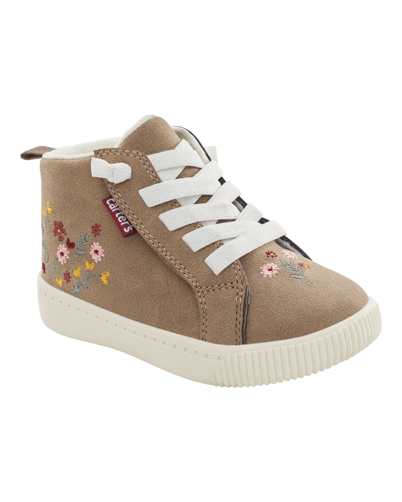 Kid Floral High-Top Sneakers, image 1 of 6 slides