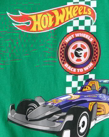 Toddler Hot Wheels Racecar Short-Sleeve Graphic Tee - Green, 