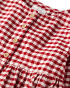 Baby Girl Organic Cotton Flannel Dress, image 4 of 7 slides