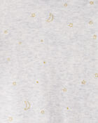 Baby Girl 4-Pack Unicorn, Heart, Star Print Long-Sleeve Multipack Bodysuits - Navy Blue/White, image 3 of 6 slides