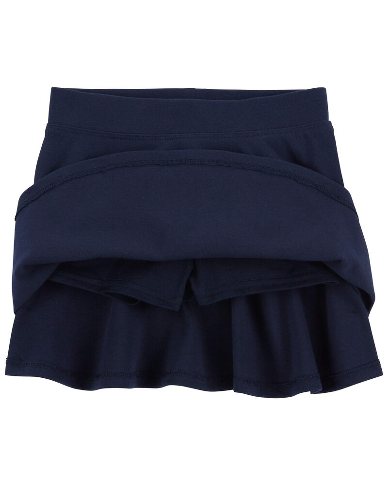 Toddler Ponte Knit Uniform Skirt, image 2 of 3 slides