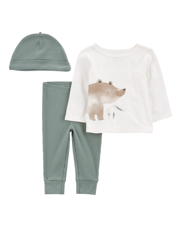 Baby 3-Piece Bear Little Outfit Set, 