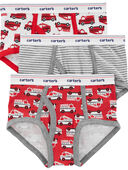 Grey/Red - 3-Pack Cotton Briefs Underwear