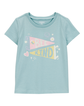 Toddler Bee Kind Short-Sleeve Graphic Tee-Green, 