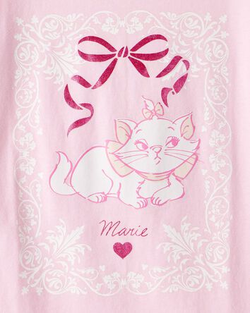 Kid Marie Cat Short-Sleeve Graphic Tee - Pink, 