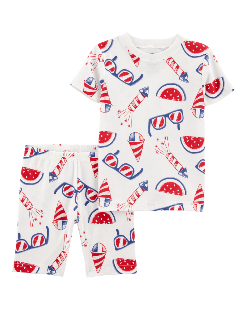Toddler 2-Piece 4th Of July 100% Snug Fit Cotton Pajamas, image 1 of 3 slides