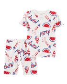 Toddler 2-Piece 4th Of July 100% Snug Fit Cotton Pajamas, image 1 of 3 slides