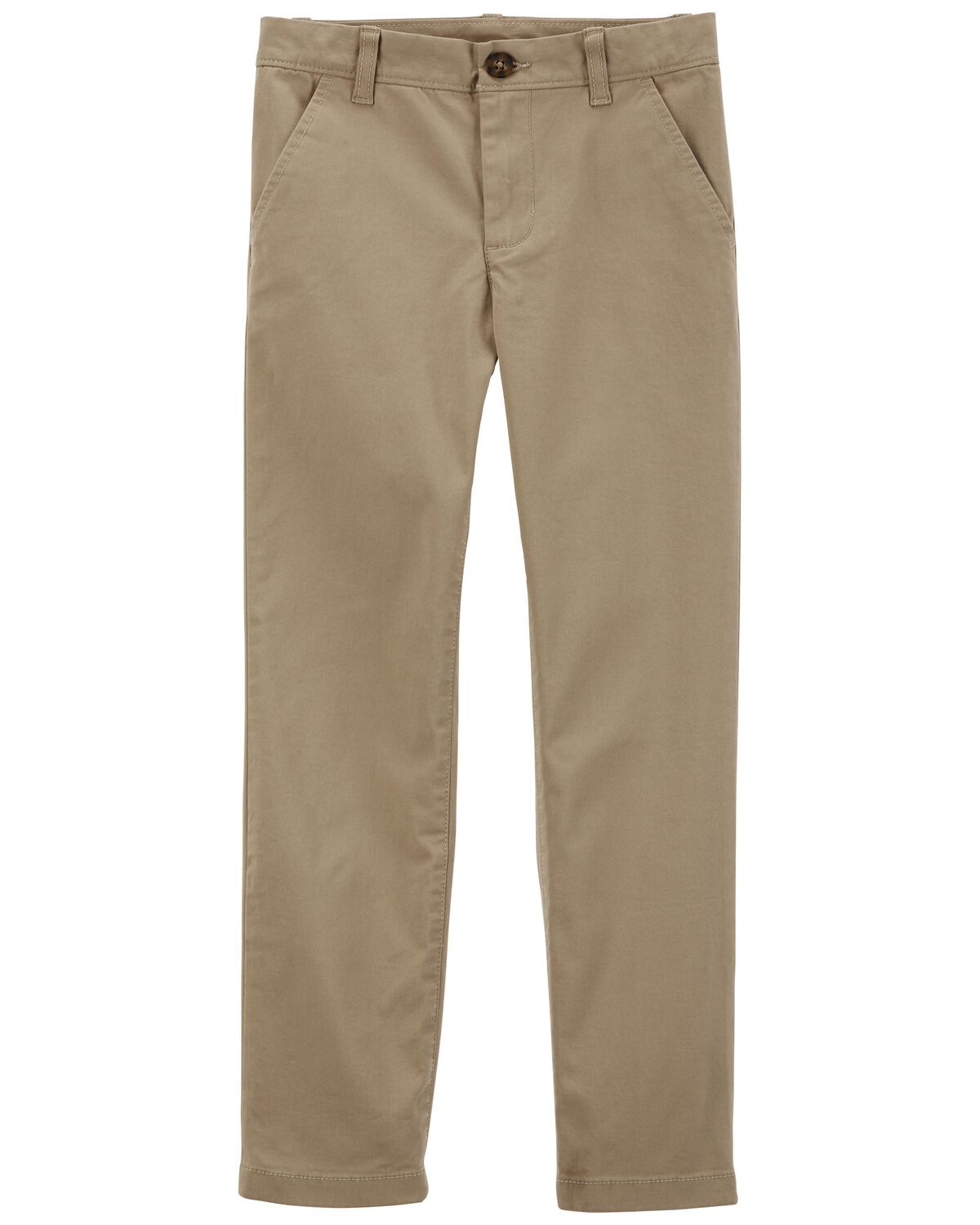Khaki Kid Flat-Front Pants | carters.com