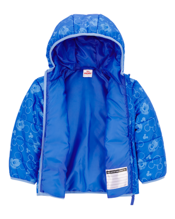 Toddler Mickey Mouse Puffer Jacket - Blue, 
