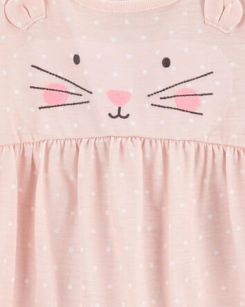 Kid 2-Pack Cat Nightgowns, 