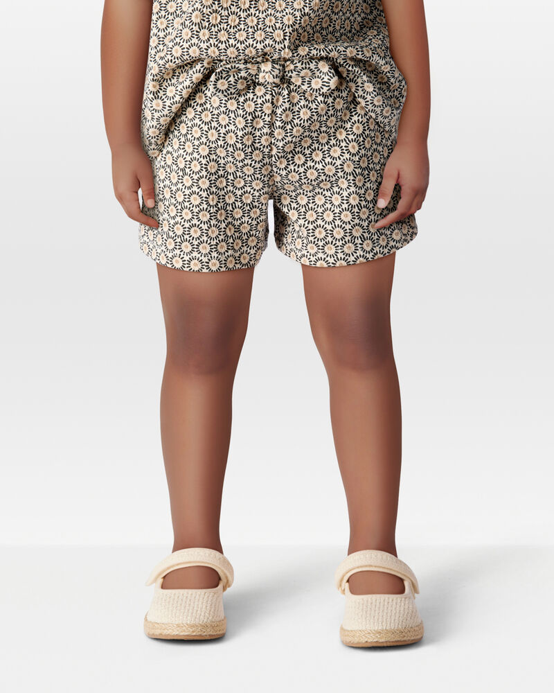 Toddler 2-Piece Crinkle Tank & Play Shorts Set - Brown, image 8 of 9 slides