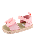 Baby Bow Espadrille Sandals - Pink, image 6 of 7 slides