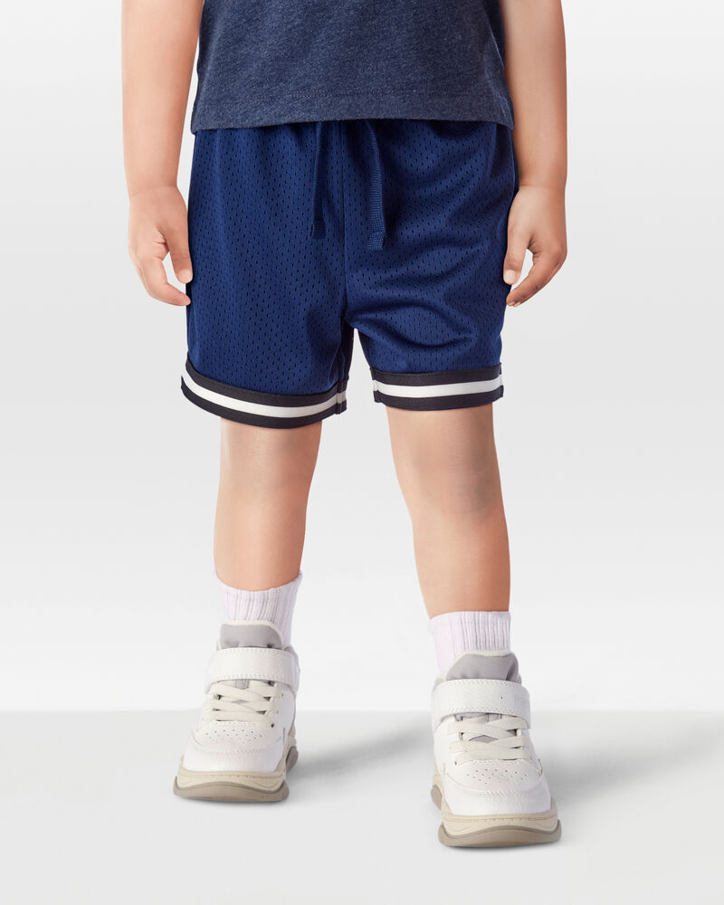 Toddler Fan-Favorite Basketball Mesh Short - Navy, image 2 of 6 slides