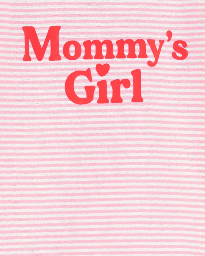 Baby 'Mommy's Girl' Striped Cotton Bodysuit, image 2 of 4 slides