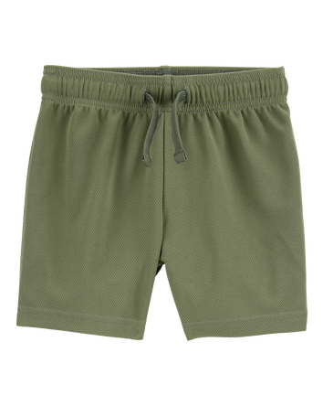 Toddler Active Mesh Shorts - Green, 