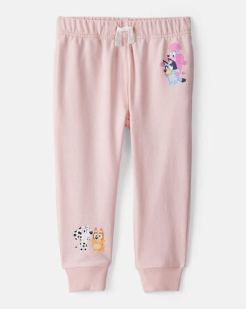 Baby Bluey French Terry Drawstring Joggers - Pink, 