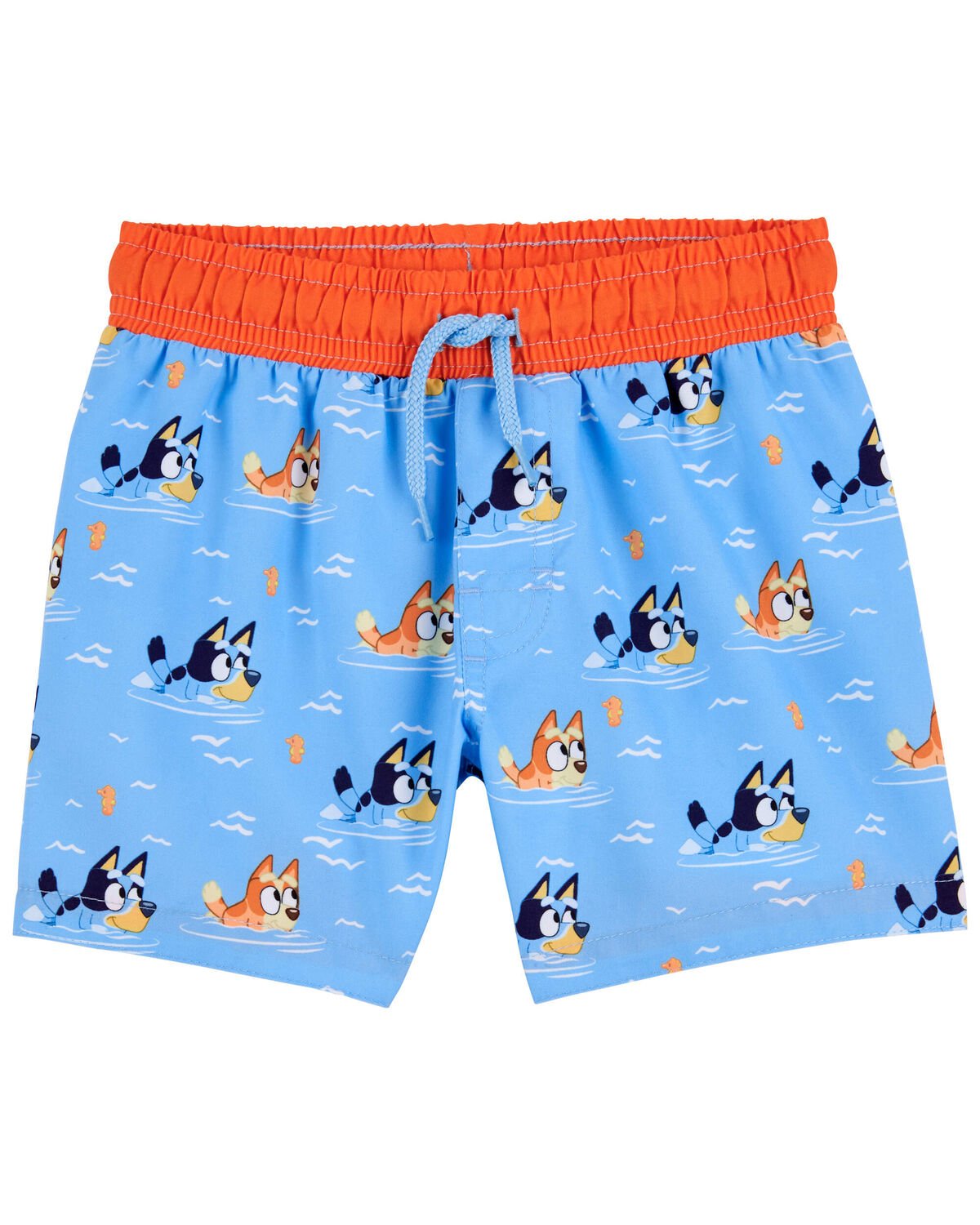 Blue Toddler Bluey Swim Trunks