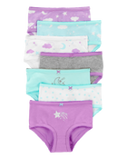 Kid 7-Pack Star and Moon Brief Stretch Cotton Underwear, image 1 of 2 slides