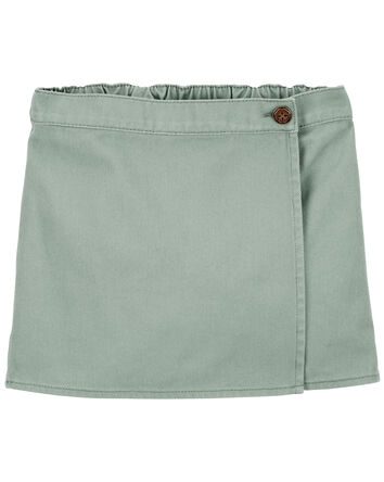 Kid Iconic Denim Wrap Skort, 