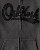 Boys OshKosh Fleece Logo Zip Jacket - Black, image 3 of 4 slides