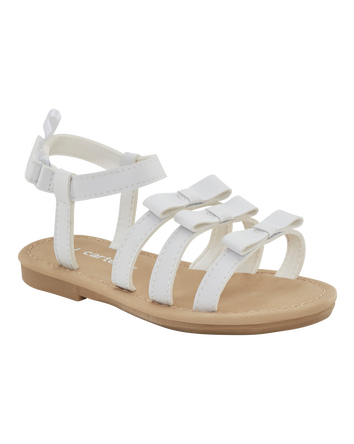 Toddler Strappy Sandals - White, 