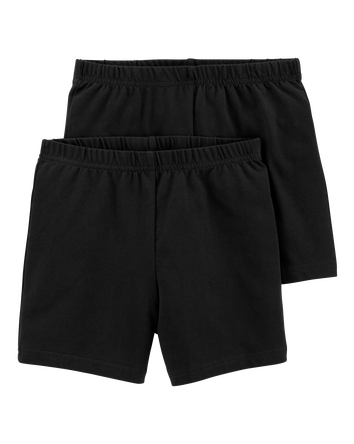 Kid 2-Pack Black Bike Shorts, 