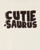 Baby Boy 5-Pack Striped Dinosaur Short-Sleeve Bodysuits, image 3 of 8 slides