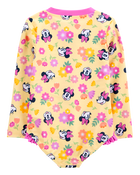 Toddler Disney© Minnie Mouse 1-Piece Rashguard Swimsuit - Yellow/Pink, image 2 of 3 slides