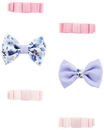 Baby 6-Pack Bow Hair Clips, 