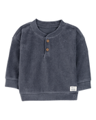 Baby Ribbed Velour Pullover, image 1 of 3 slides