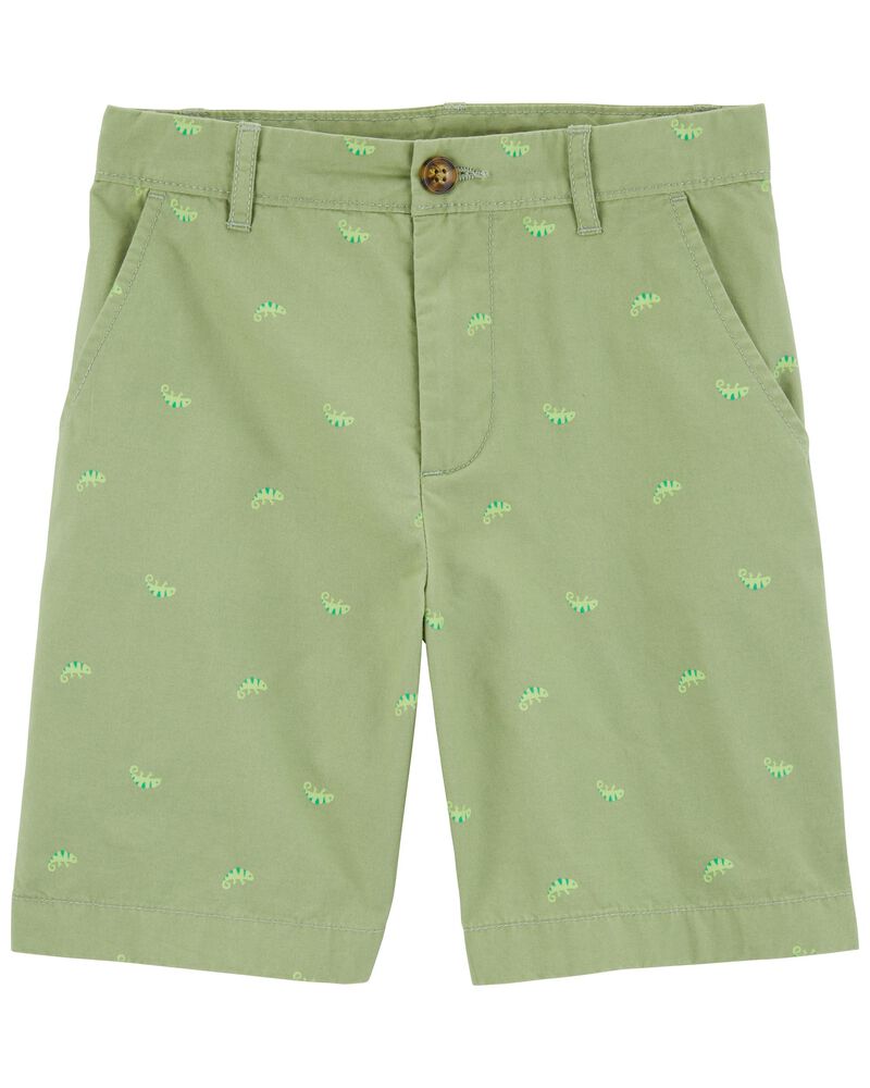Kid Chameleon Print Chino Shorts, image 1 of 3 slides